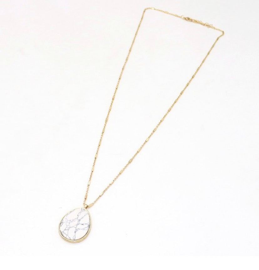 Marble Gold Necklace