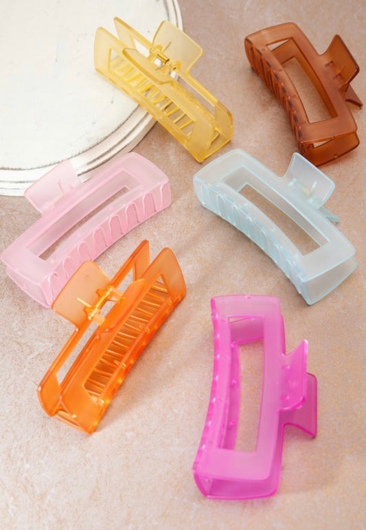 Translucent Jumbo Hair Claws